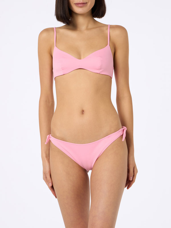 Rosa U-Ausschnitt-Bralette-Bikini für Damen von May Yali