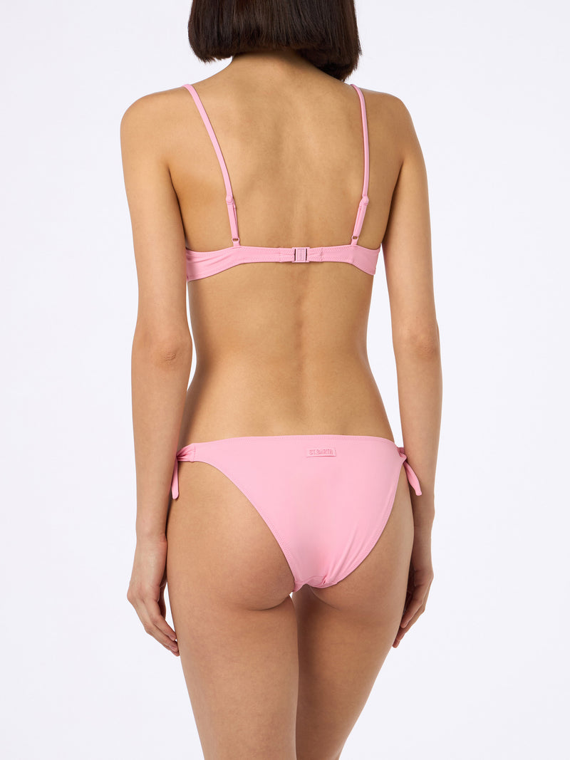 Bikini a bralette rosa scoop da donna May Yali