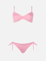 Bikini a bralette rosa scoop da donna May Yali