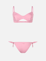 Bikini a bralette rosa scoop da donna May Yali