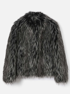 Veste en fausse fourrure Artika effet renard argenté 