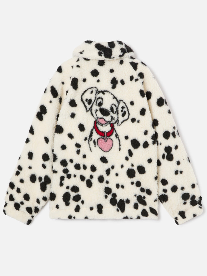 Giacca Abel panna in tessuto teddy con motivo dalmata | Special edition