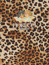 Girl Abbey dress with fringes and angels print | FIORUCCI SPECIAL EDITION