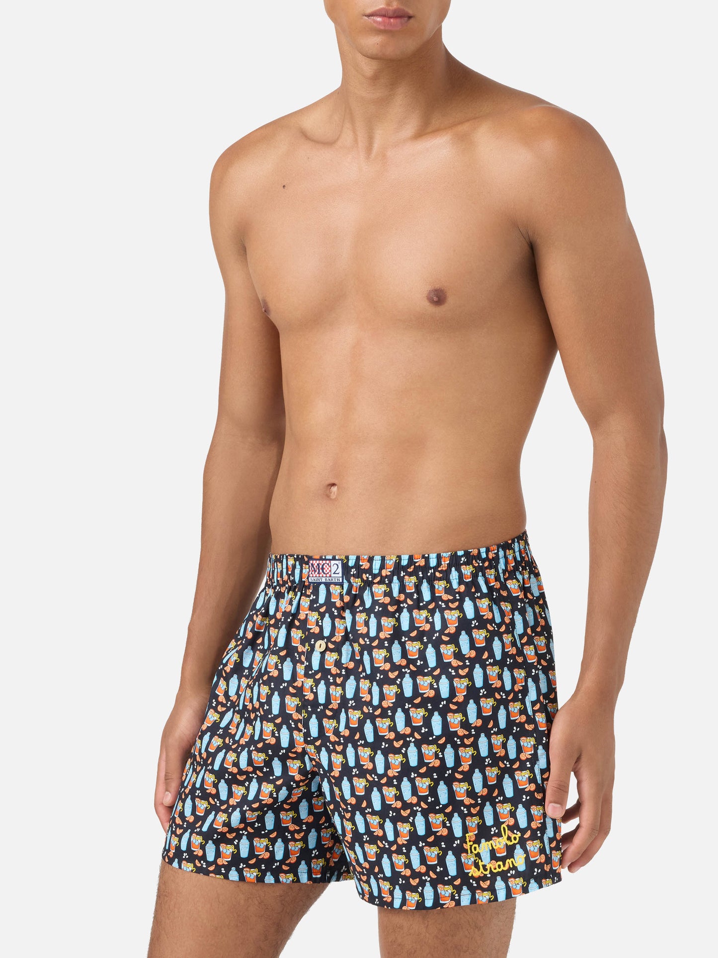 Calzoncillos bóxer de algodón Adam con estampado de cóctel 