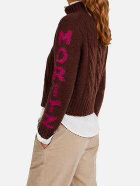 Pull à col roulé Adler avec jacquard Saint Moritz 