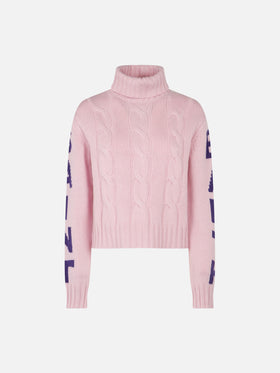 Adler Jr turtleneck cable-knit with Saint Barth jacquard