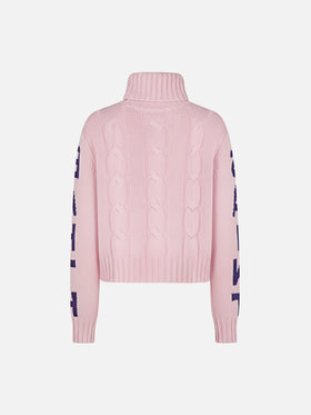 Adler Jr turtleneck cable-knit with Saint Barth jacquard