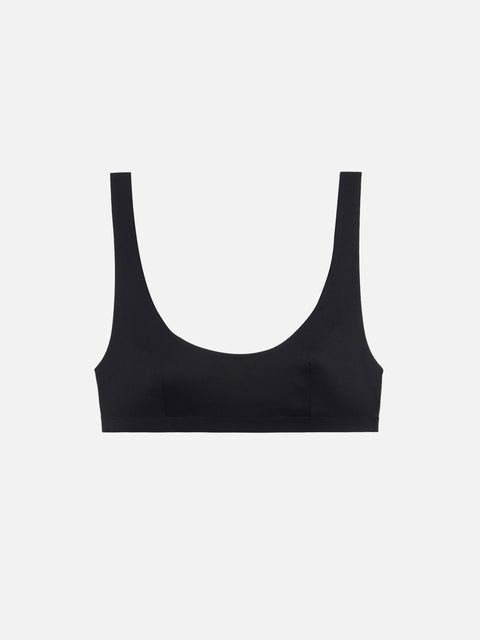Minerva black heatsealed classic bralette - MC2 Saint Barth
