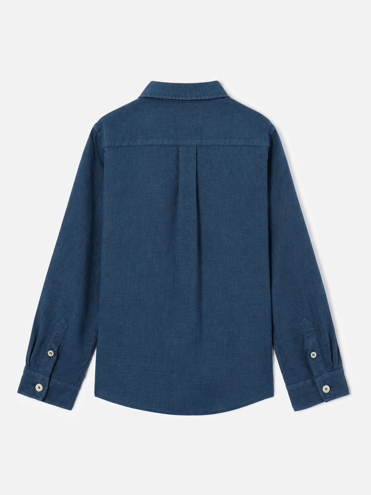 Camisa Agnes azul marino en lino 