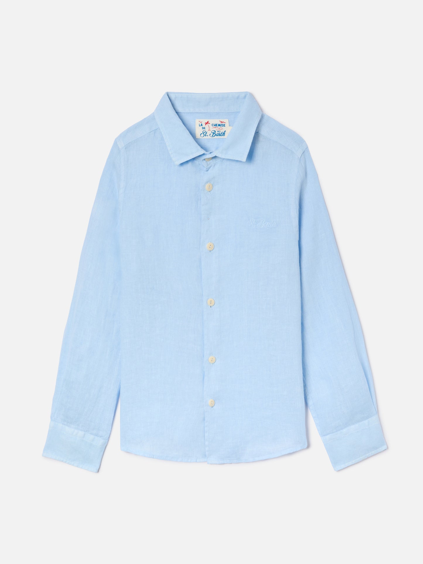 Light blue Agnes shirt in linen
