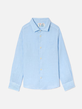 Light blue Agnes shirt in linen