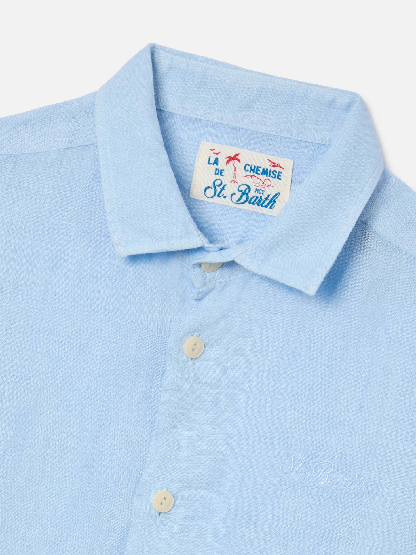 Light blue Agnes shirt in linen