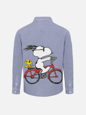 Agnes marineblaues Baumwollshirt mit Snoopy-Aufdruck | SNOOPY PEANUTS® SPECIAL EDITION