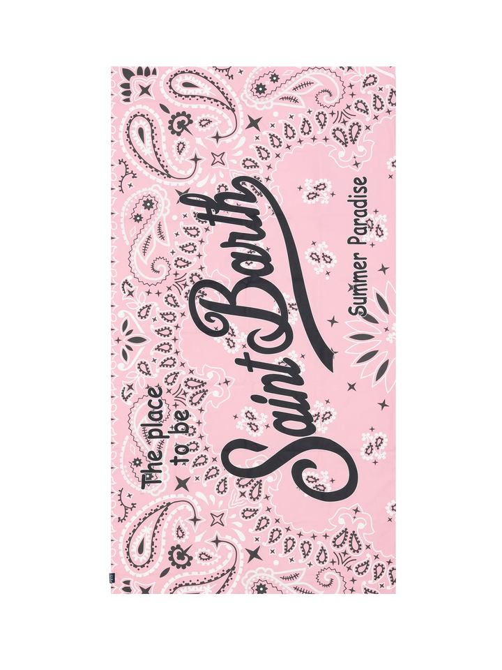 Microfiber beach towel Aidan with bandanna print