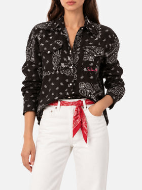 Camicia Alodie Tex in lino nero