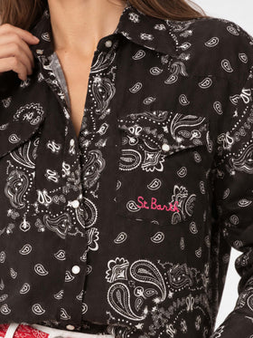 Camicia Alodie Tex in lino nero