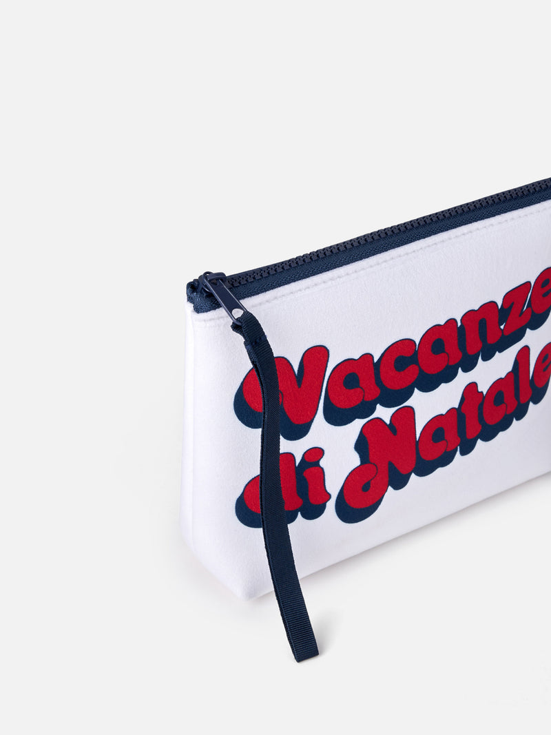 Pochette Aline in lana con stampa Vacanze di Natale | VACANZE DI NATALE EDIZIONE SPECIALE