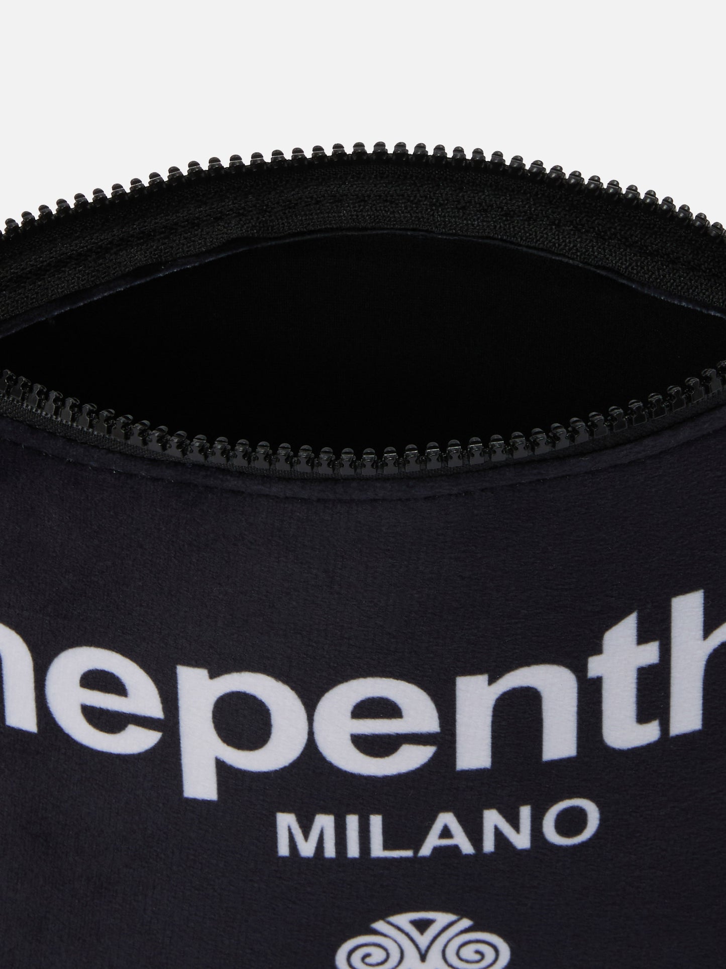 Aline Pouch in wool-effect fabric with Nephenta print | NEPENTHA SPECIAL EDITION