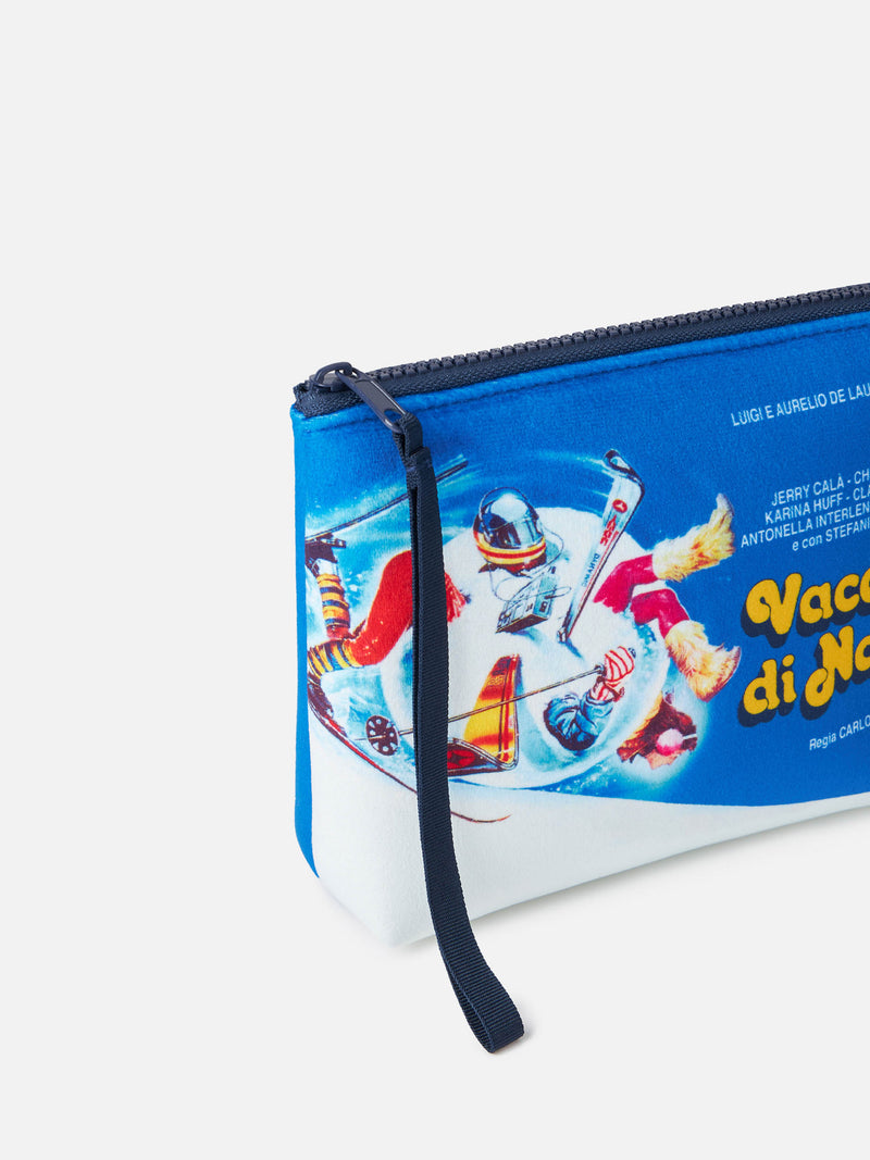 Pochette in lana Aline con stampa poster del film Vacanze di Natale | VACANZE DI NATALE EDIZIONE SPECIALE