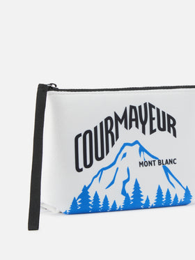 Pochette Aline panna con stampa Mont Blanc | Special edition
