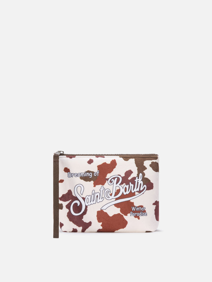 Aline pochette mit Kuh-Print 