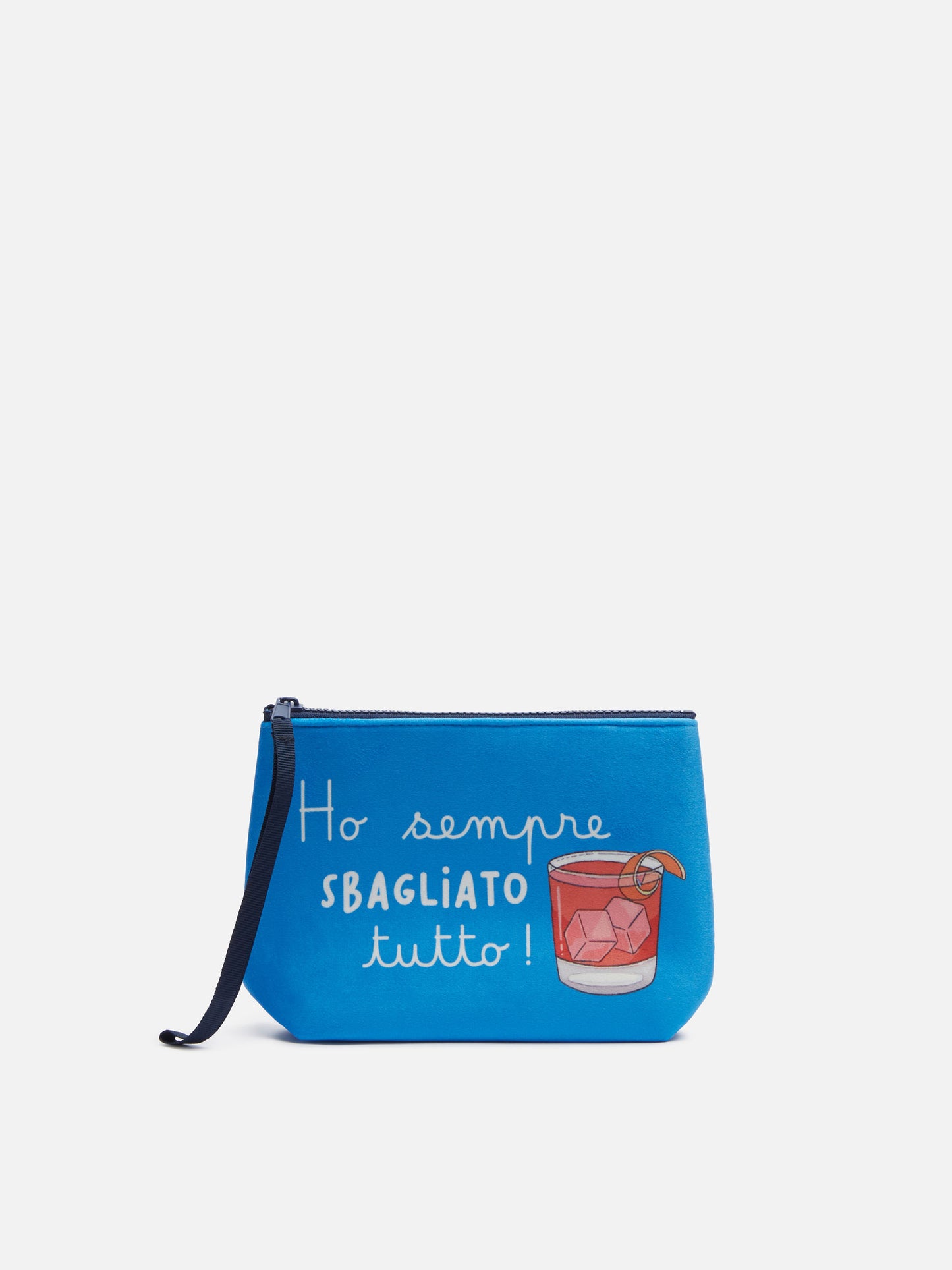 Pochette Aline in lana con stampa Ho sempre sbagliato tutto