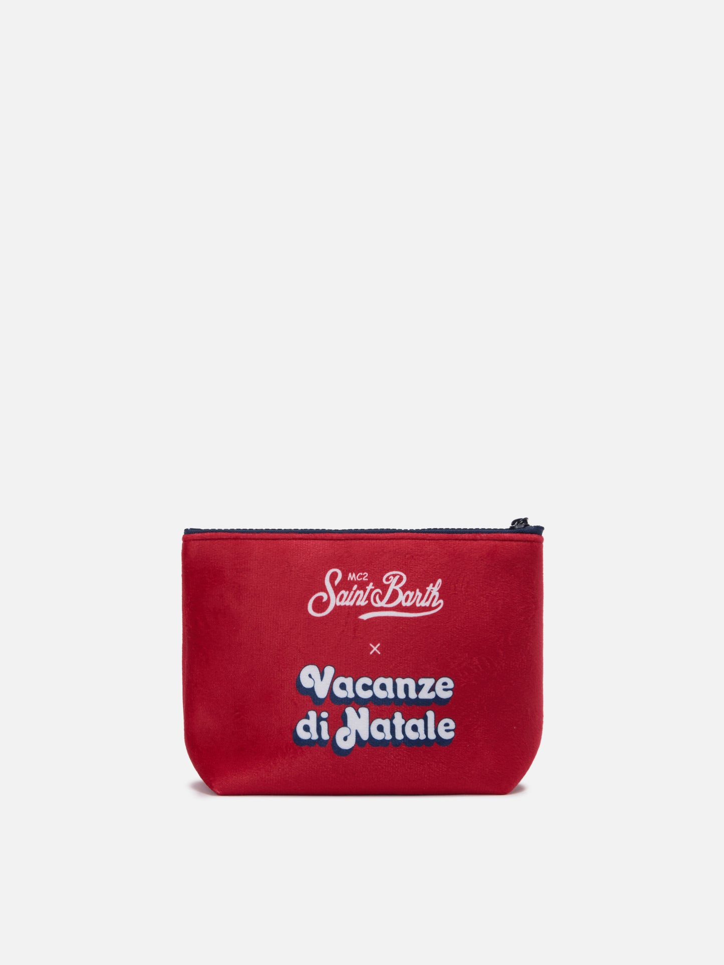 Pochette in lana Aline con stampa E anche questo Natale... | VACANZE DI NATALE EDIZIONE SPECIALE