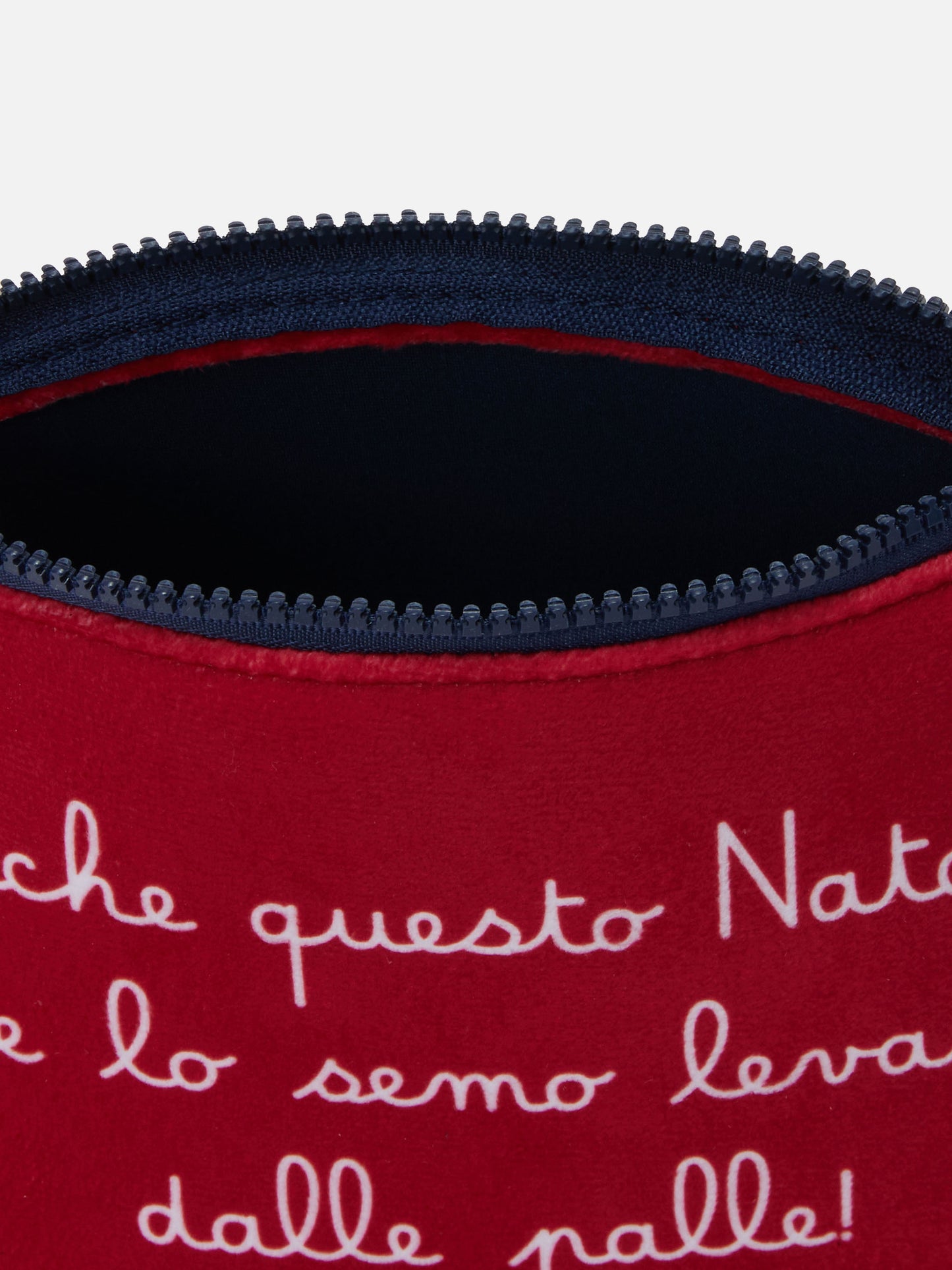 Pochette in lana Aline con stampa E anche questo Natale... | VACANZE DI NATALE EDIZIONE SPECIALE