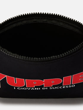 Aline-Pouch aus Wollimitat mit Yuppies-Print | YUPPIES SPECIAL EDITION