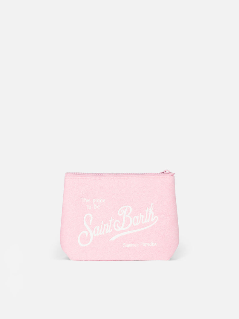 Pochette Aline in spugna rosa