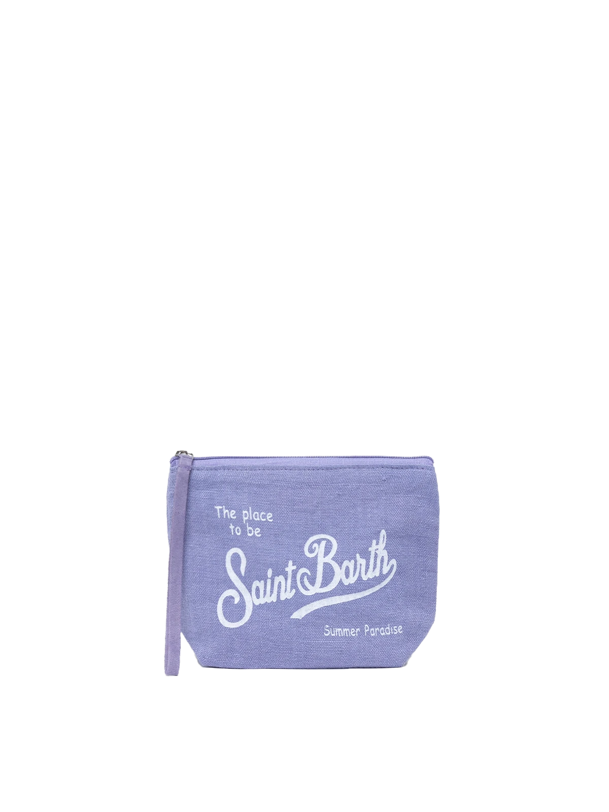 Aline lilac linen pochette - MC2 Saint Barth