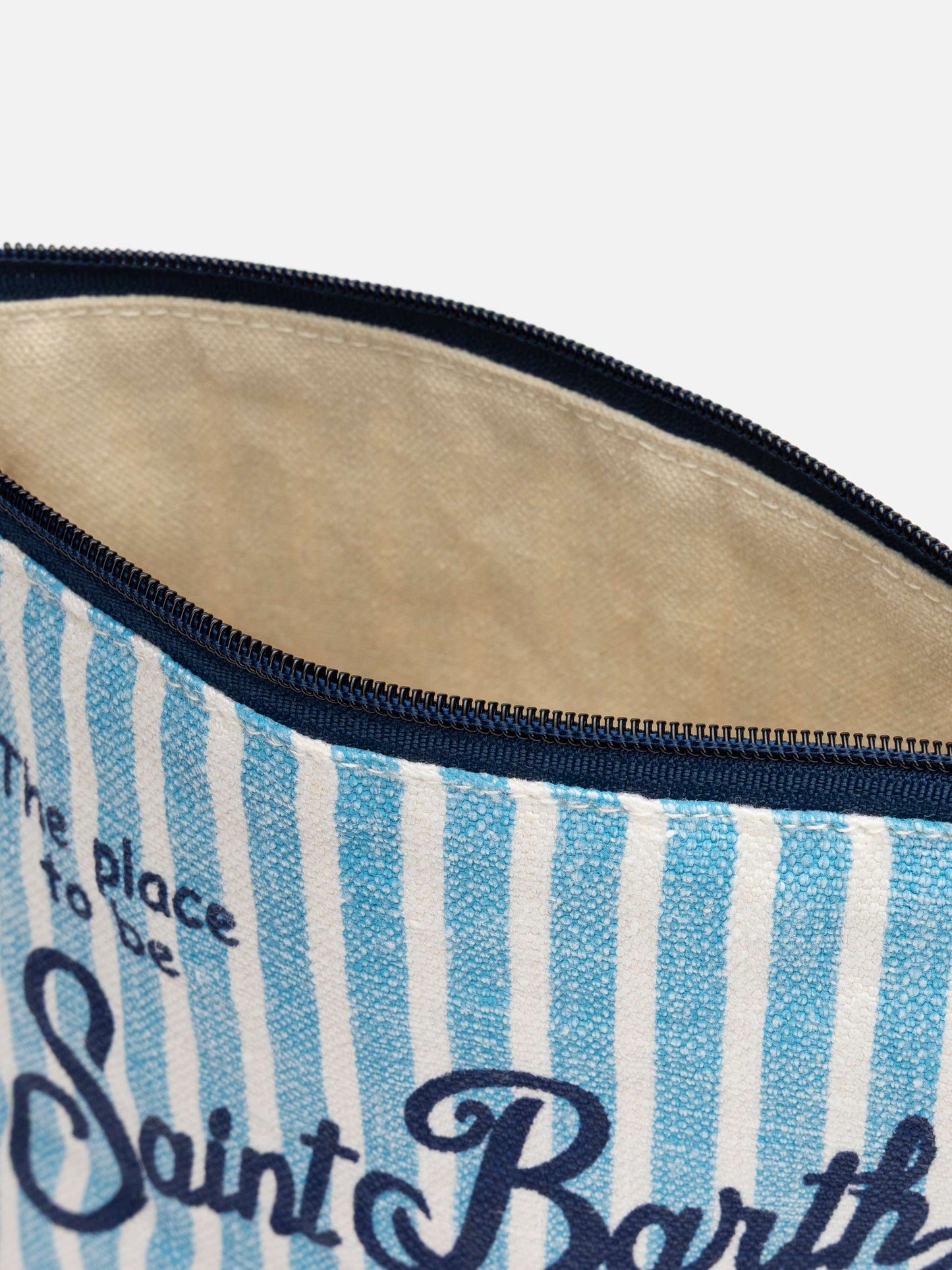 Pochette Aline in lino a righe