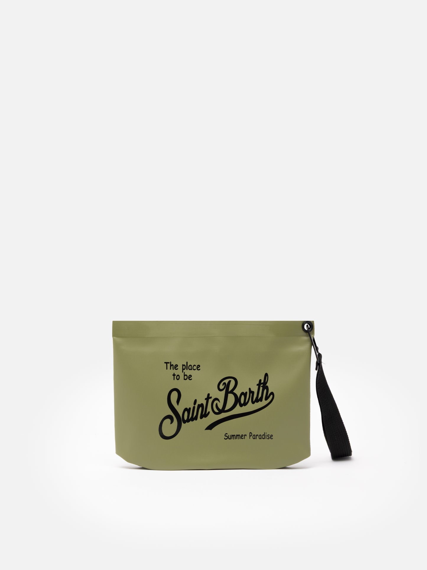 Aline military green water-resistant pochette - MC2 Saint Barth