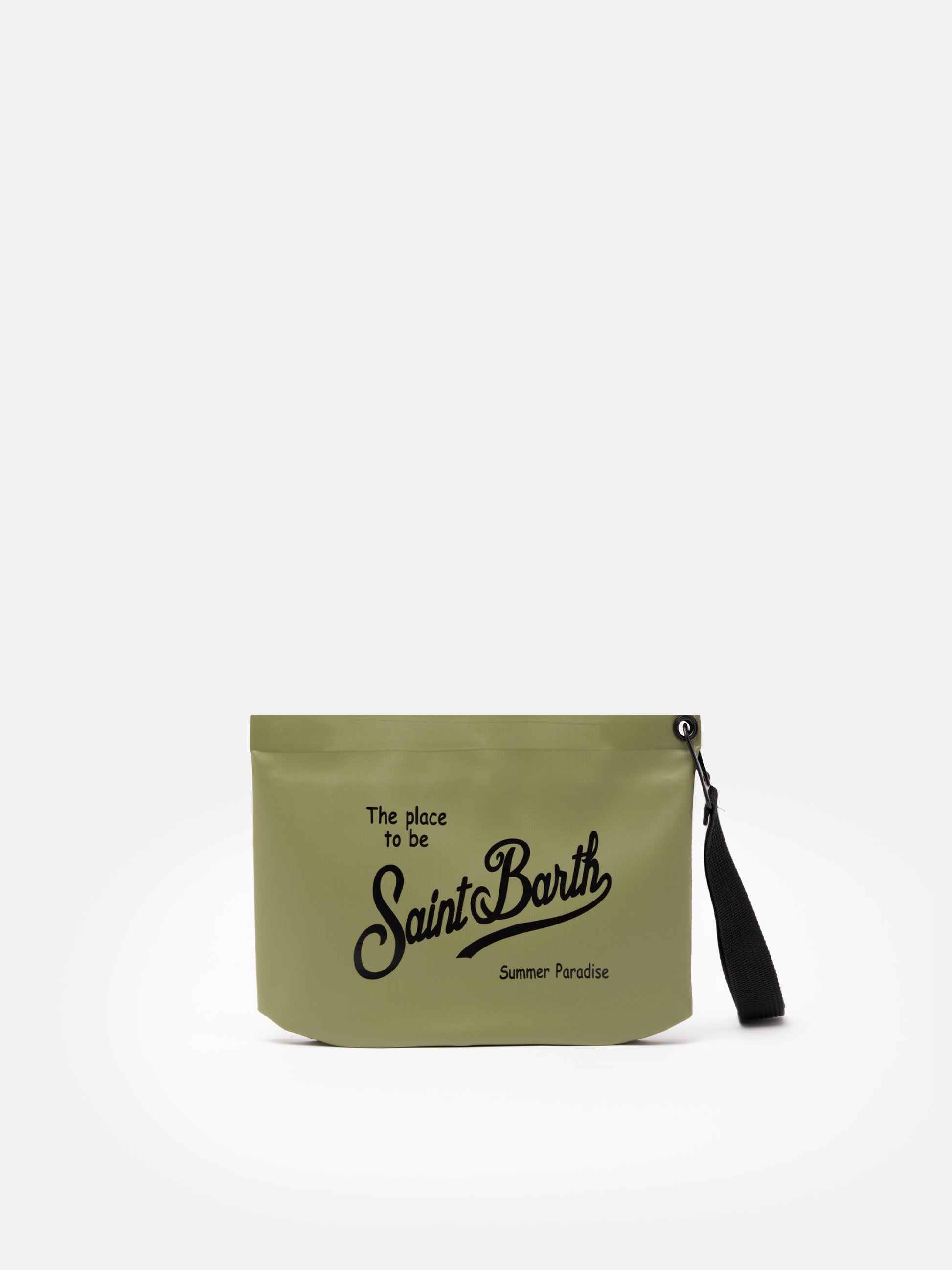 Aline military green water-resistant pochette - MC2 Saint Barth