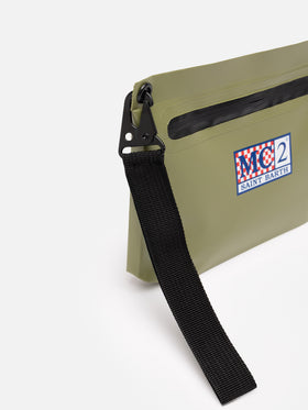 Aline military green water-resistant pochette - MC2 Saint Barth