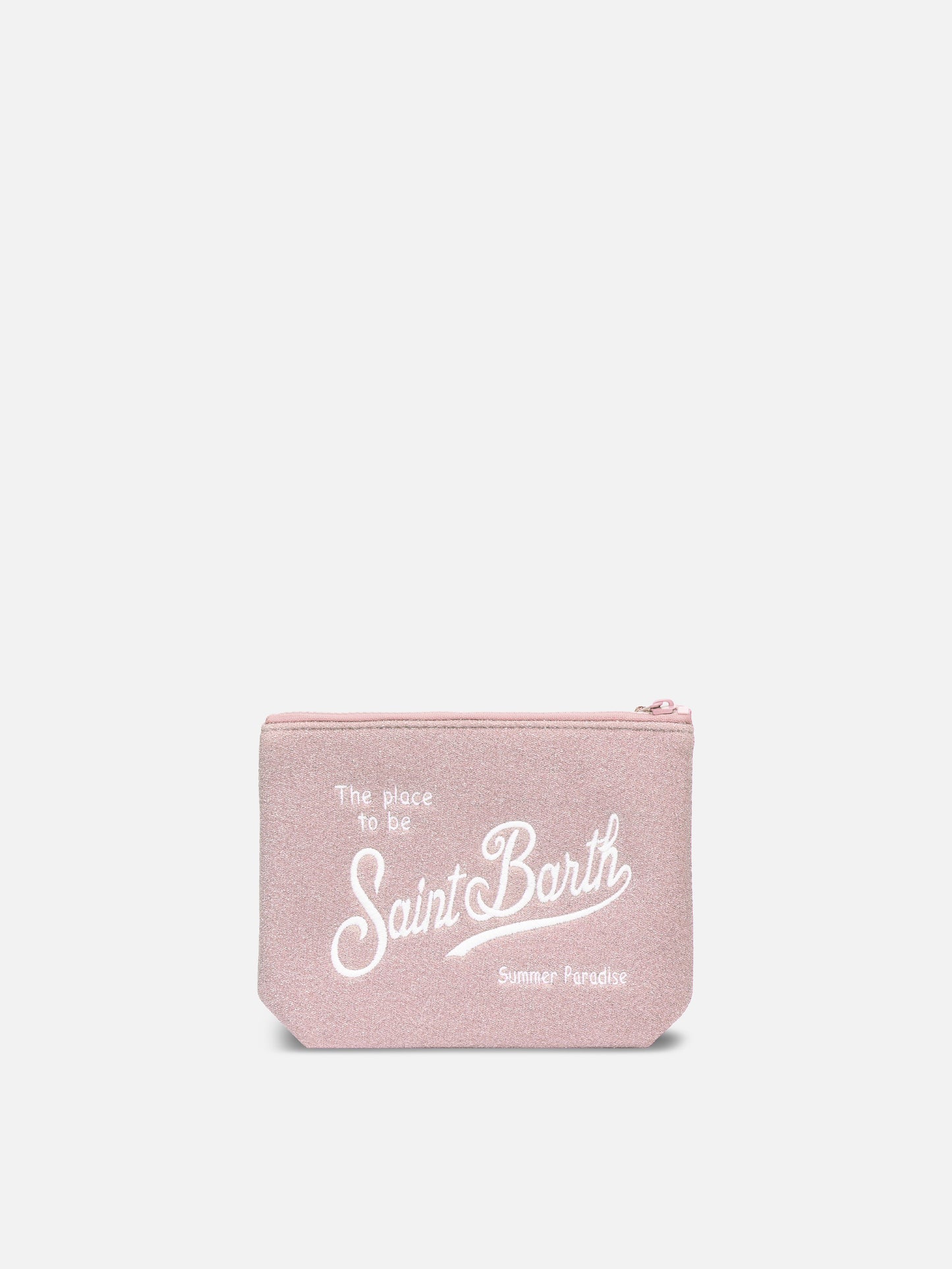 Pochette Aline in lurex rosa