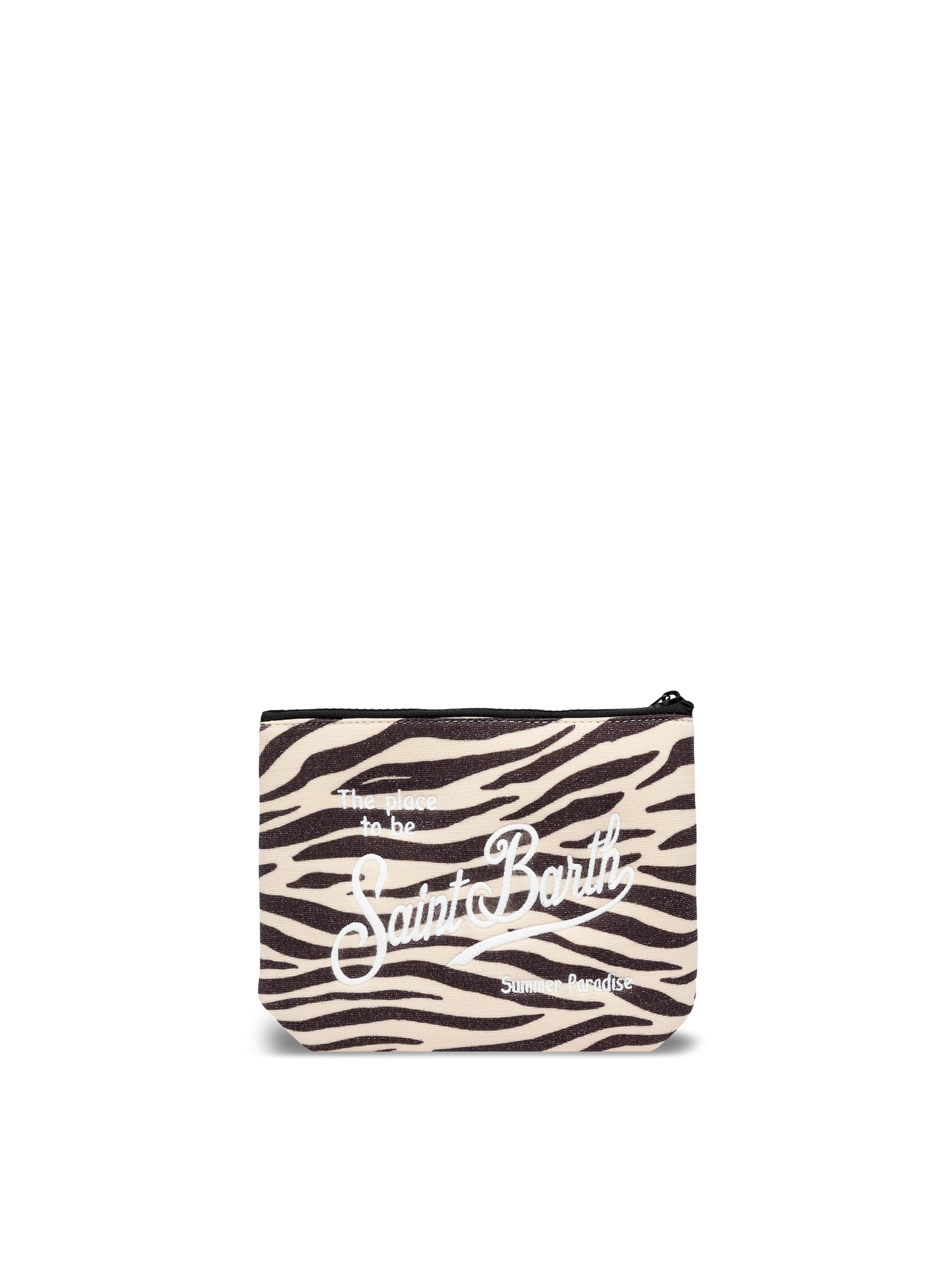 Aline Lurex-Pochette mit Zebra-Print
