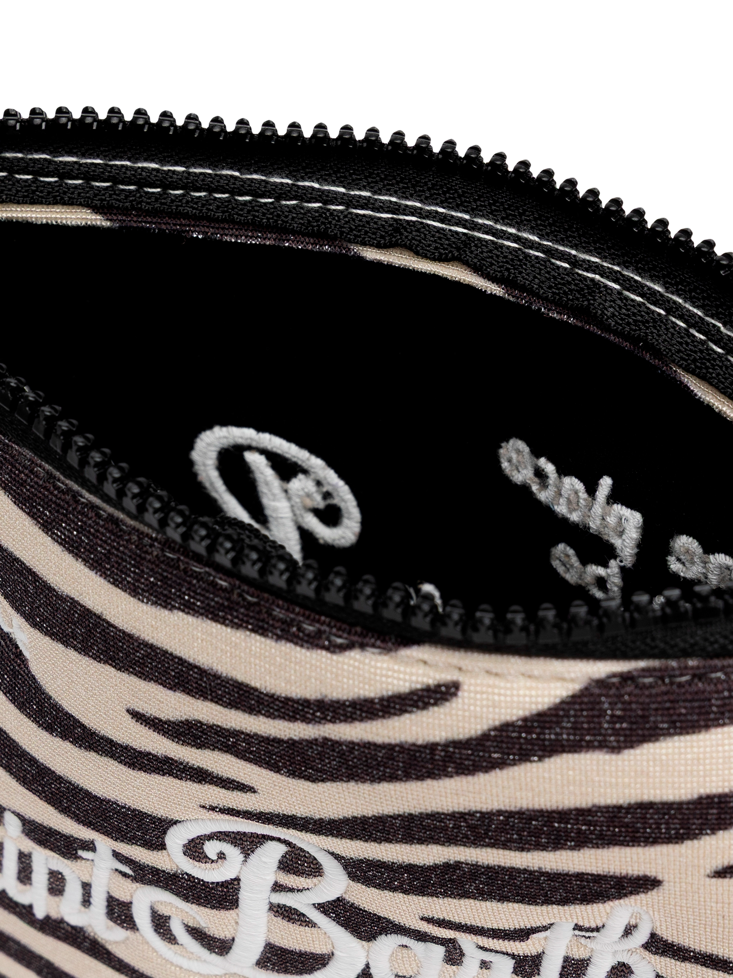Aline Lurex-Pochette mit Zebra-Print