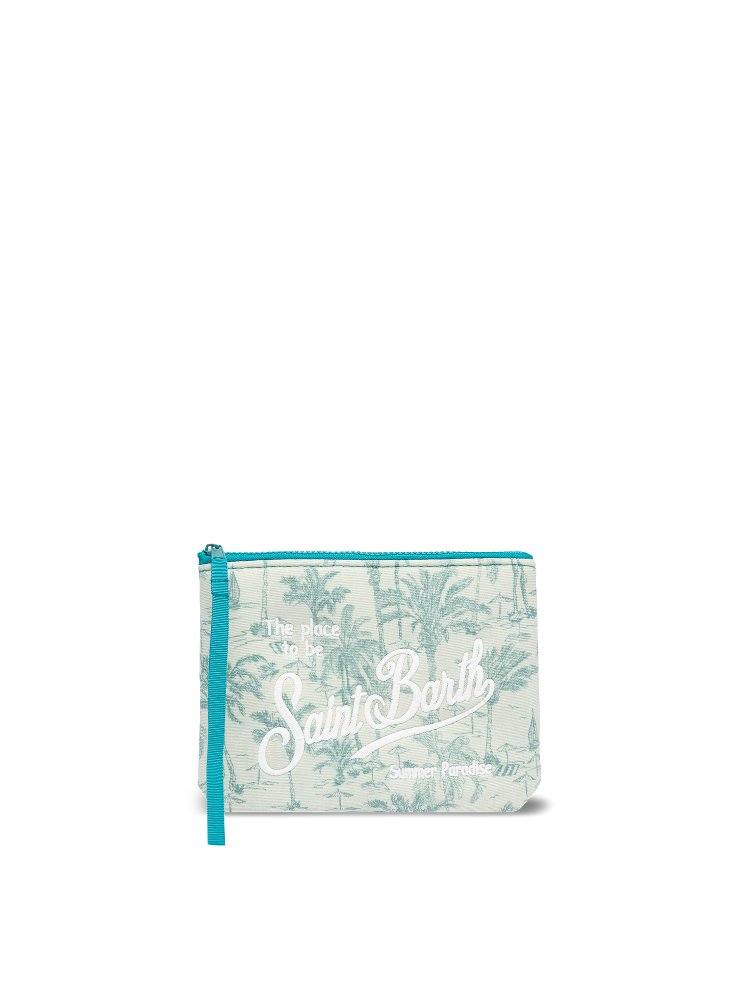 Aline lurex pochette with toile de jouy print