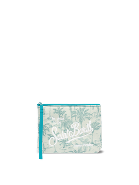 Aline lurex pochette with toile de jouy print