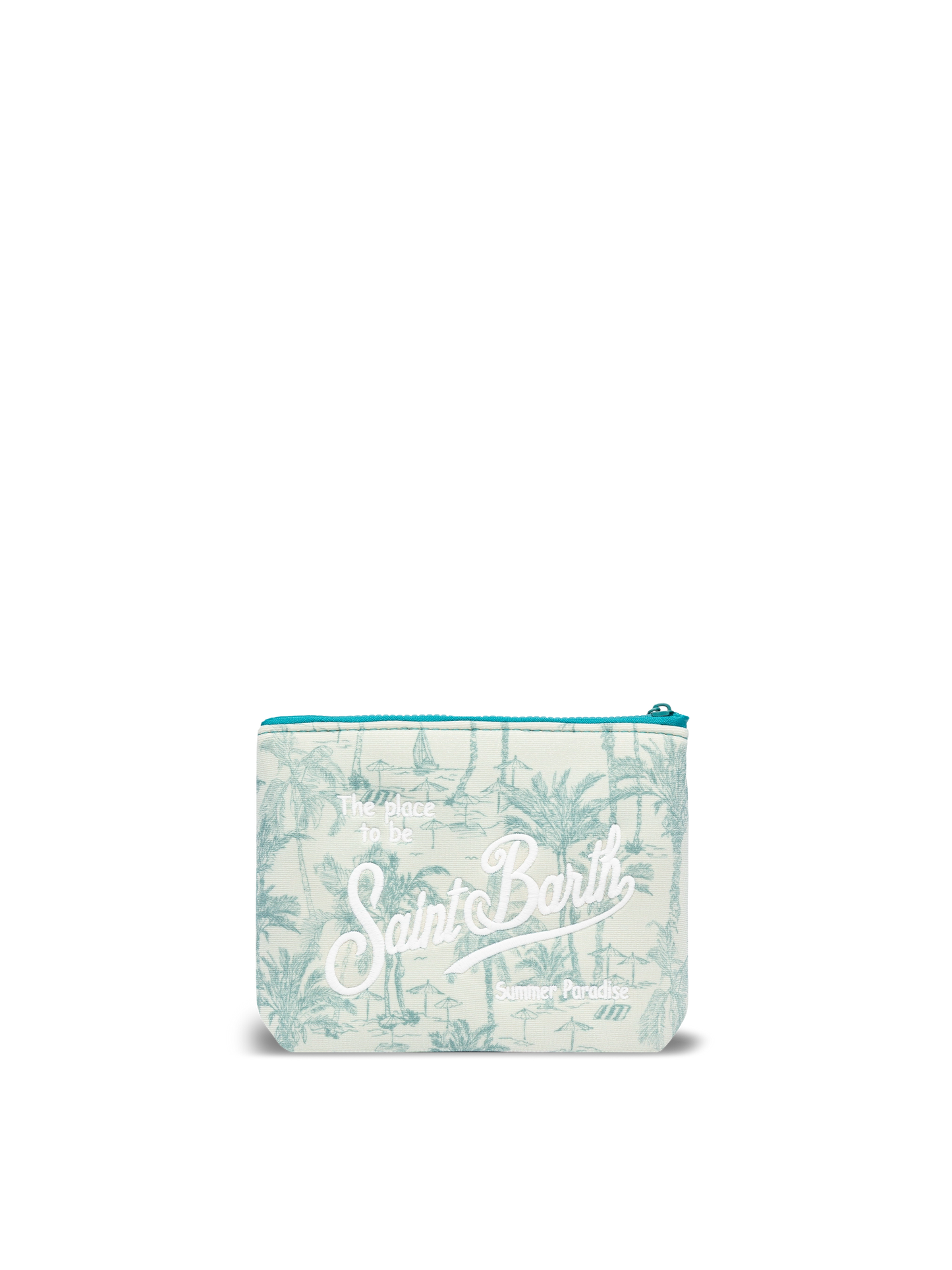 Aline lurex pochette with toile de jouy print