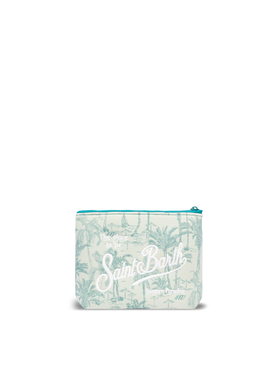 Aline lurex pochette with toile de jouy print