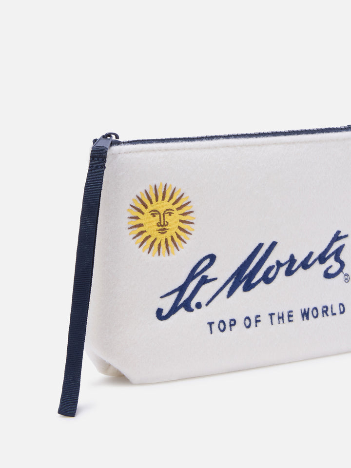 Off-white Aline Filz-pochette mit St. Moritz-Stickerei | Special edition 