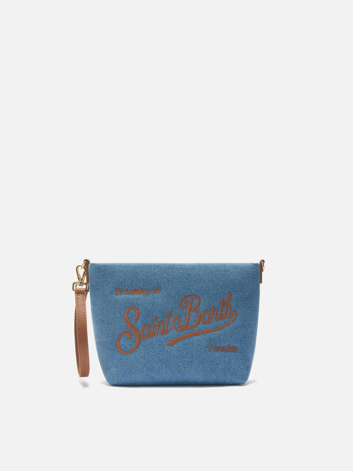 Aline bag in denim with leather details
