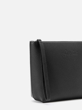 Aline Pouch in black leather