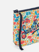 Pochette scuba Aline con stampa Poppy &amp; Daisy | REALIZZATA CON TESSUTO LIBERTY