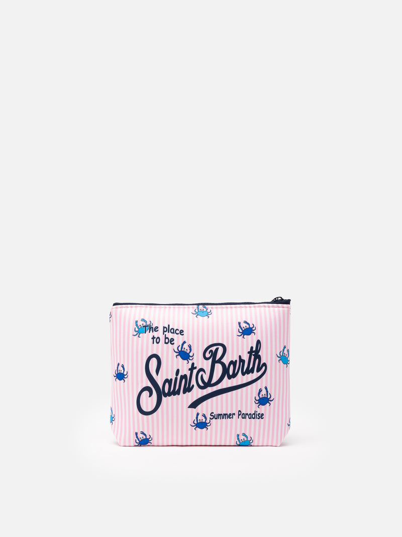 Aline Scuba-Pochette mit Krabben-Print