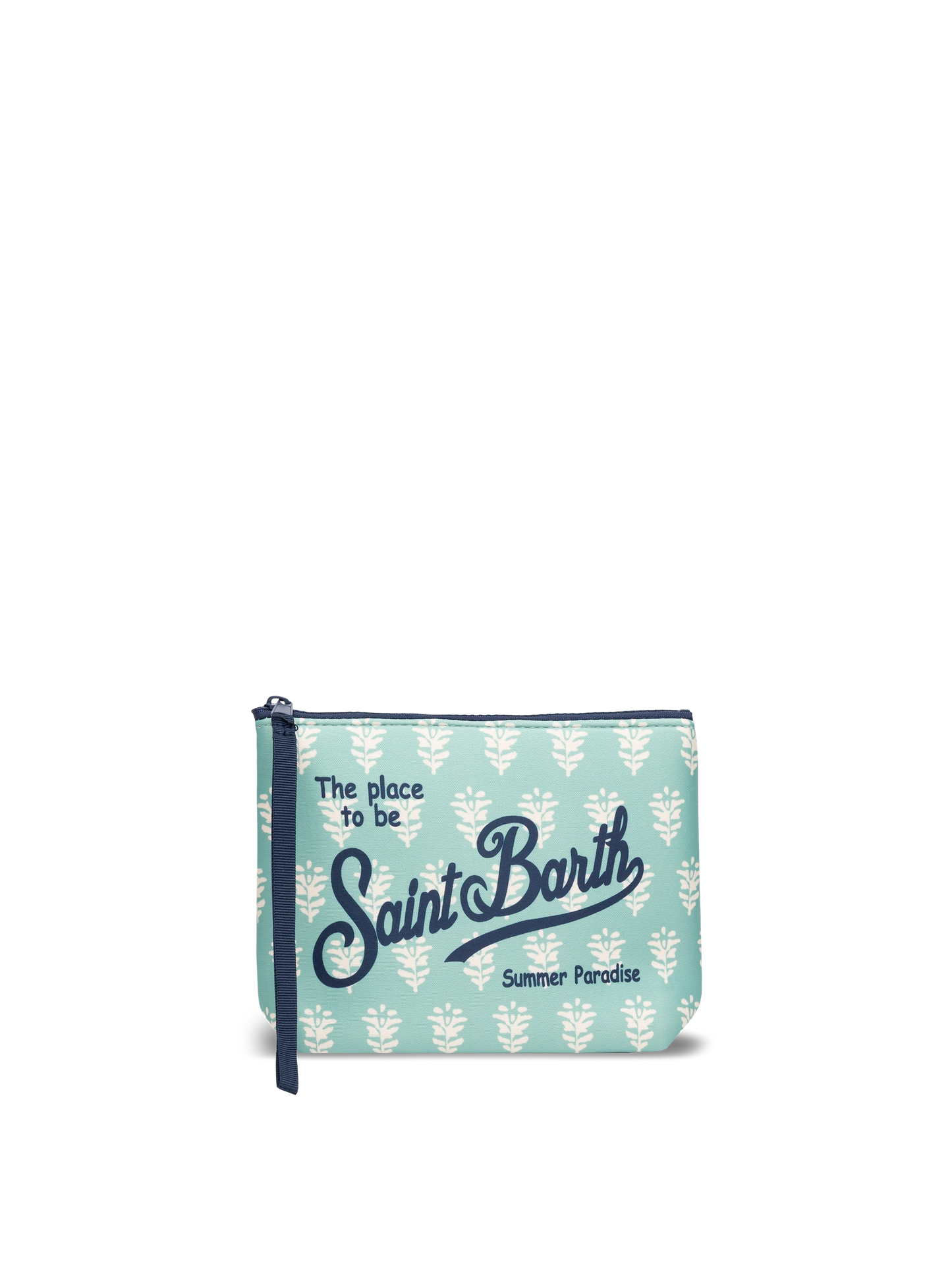 Aline scuba pochette with flowers print