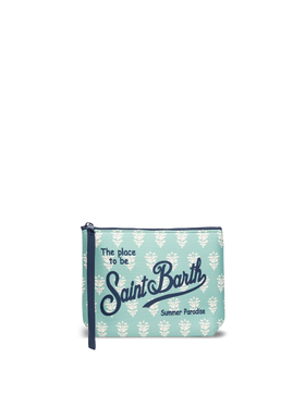 Aline scuba pochette with flowers print