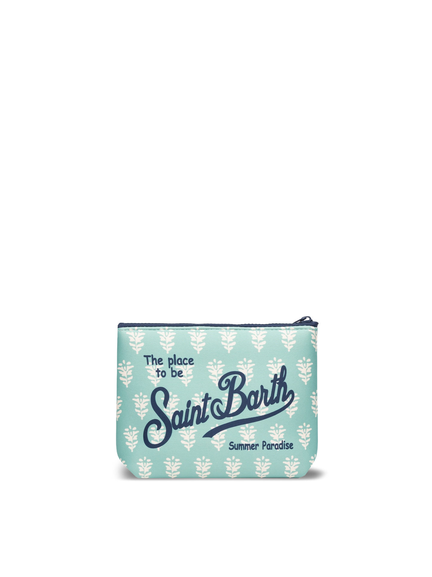 Aline scuba pochette with flowers print